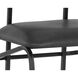 Gibbons 40 inch Black / Bravo Portabella Barstool